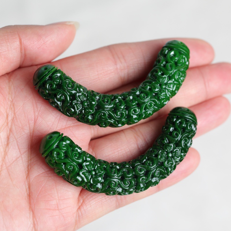 Women Accessories Bracelet - 1pc Natural A Green Jade Dragon