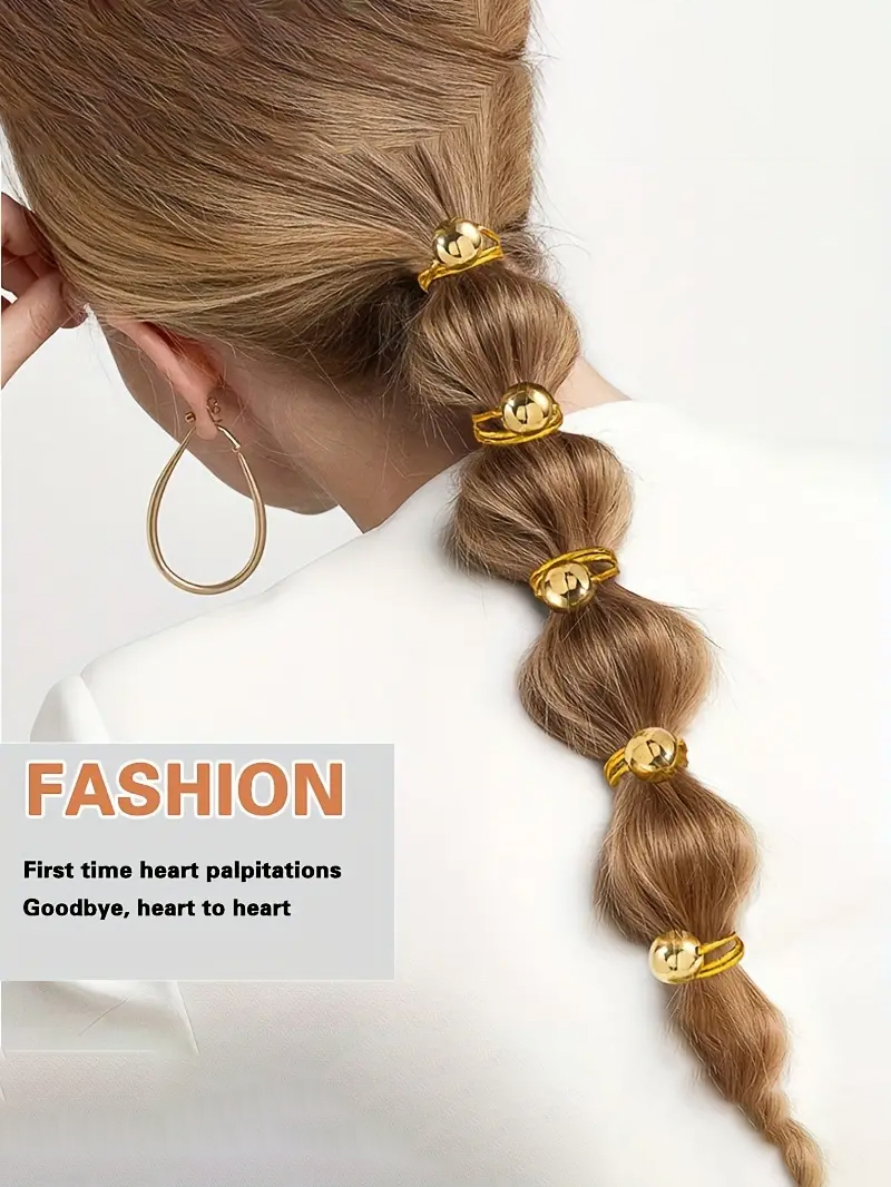 Wrap Ring Gold - 10Pcs simple gold and silver round