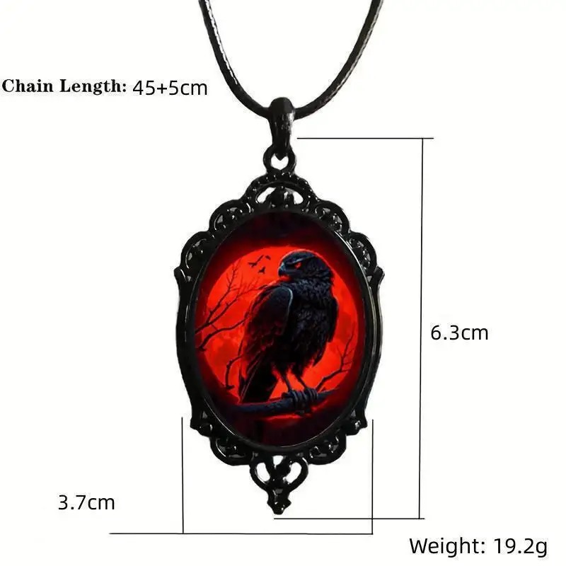 Gothic Vampire Owl Cameo Neckl - Women'S Vampire Accessories recension och pris
