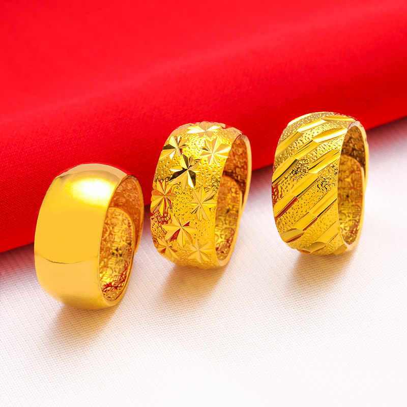 Male Wide 12mm Large Ring Open - Wrap Ring Gold recension och pris