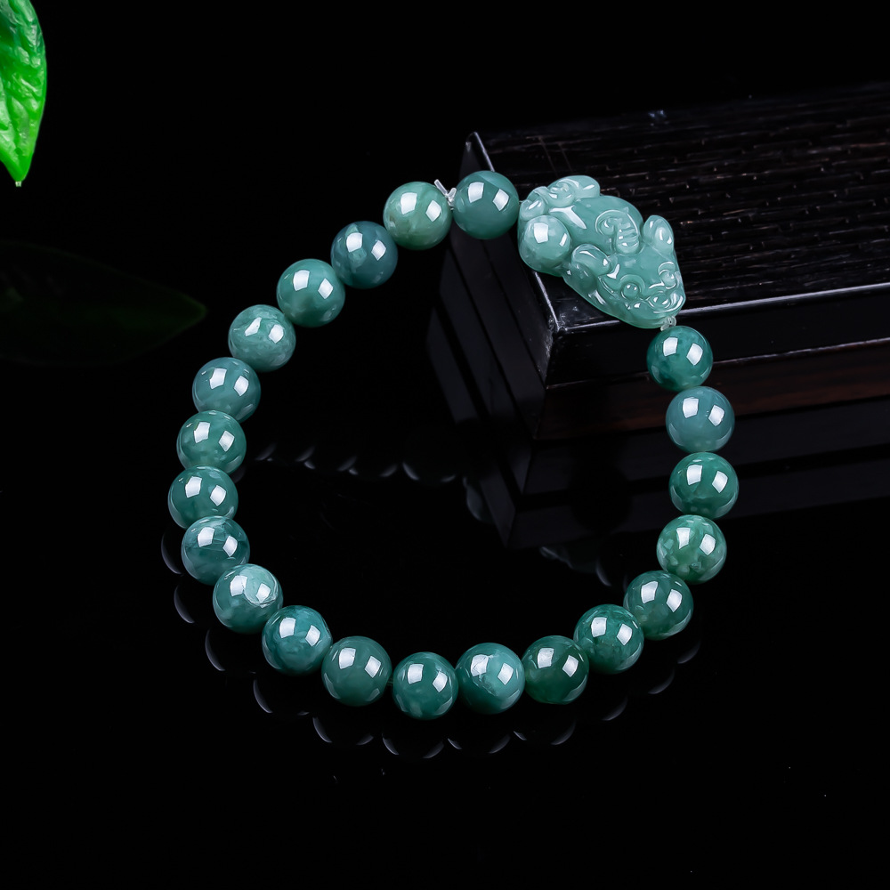 Natural Burmese Jadeite Pixiu  - Women Accessories Bracelet recension och pris
