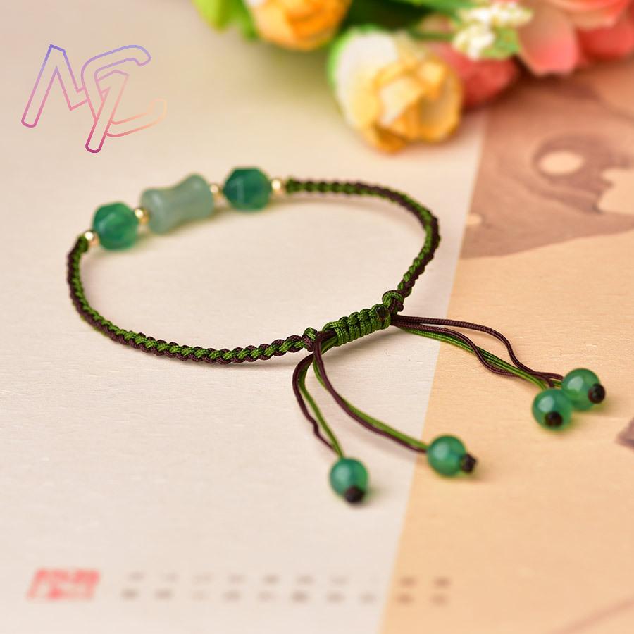 Green Natural Jade Beads Brace - Women Accessories Bracelet recension och pris