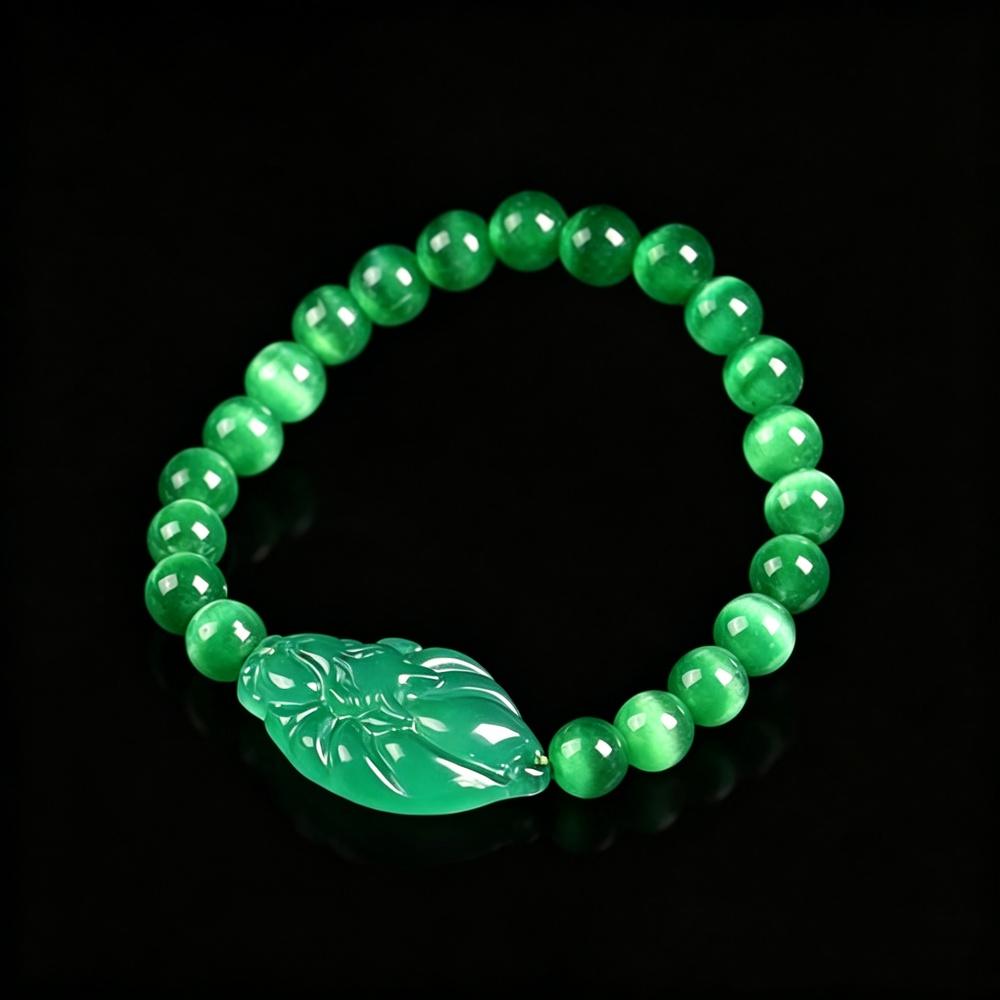 Natural Real Jade Fox Carved B - Women Accessories Bracelet recension och pris