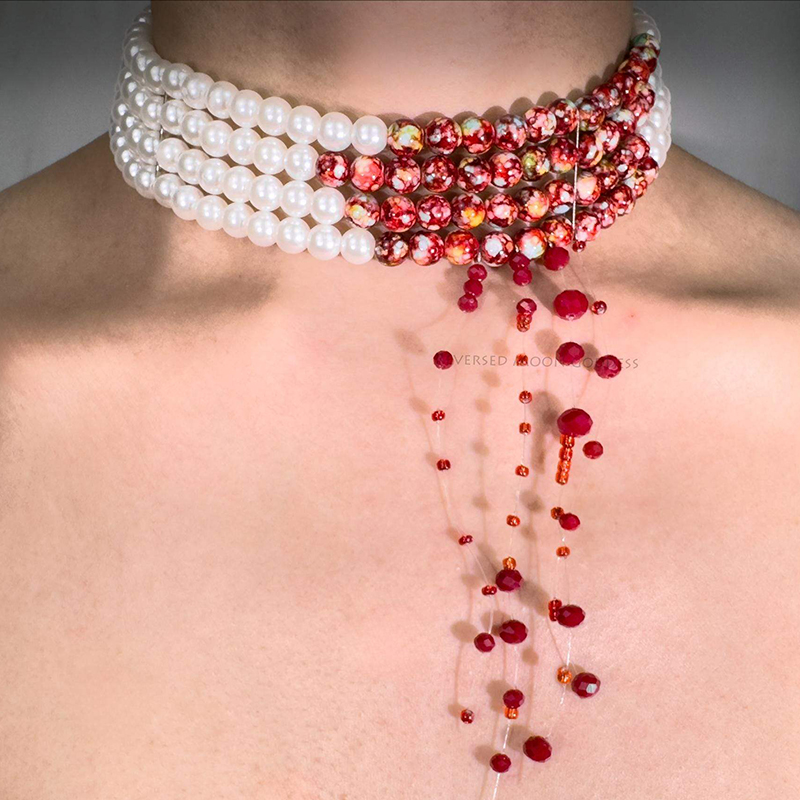 2026 Handmade Dripping Blood I - Women'S Vampire Accessories recension och pris
