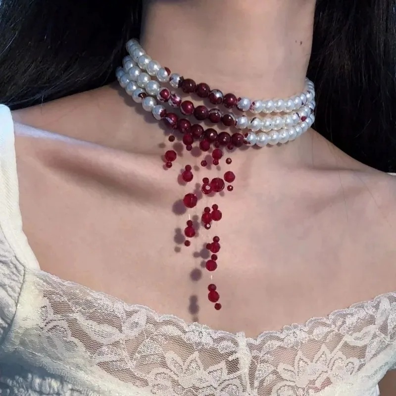2026 Handmade Dripping Blood I - Women'S Vampire Accessories recension och pris