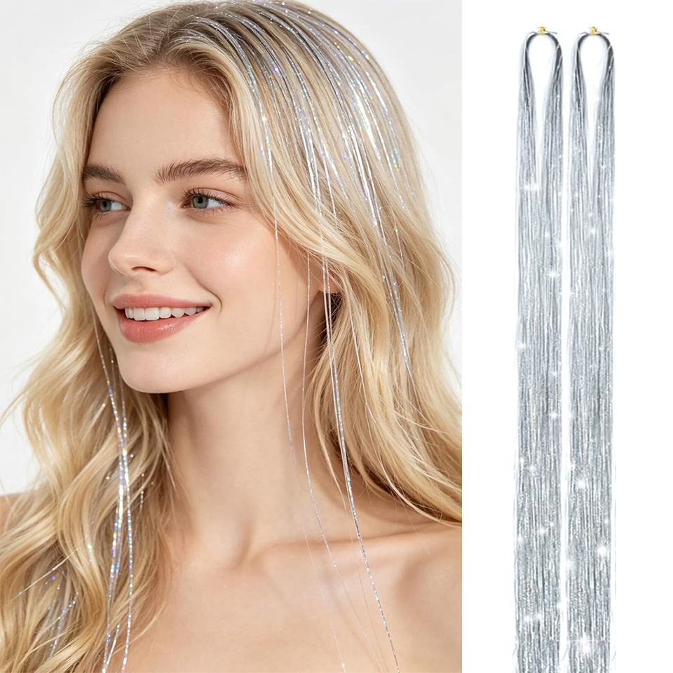 Hair Tinsel 2 Packs Tinsel Hai - Women Accessories Pack recension och pris