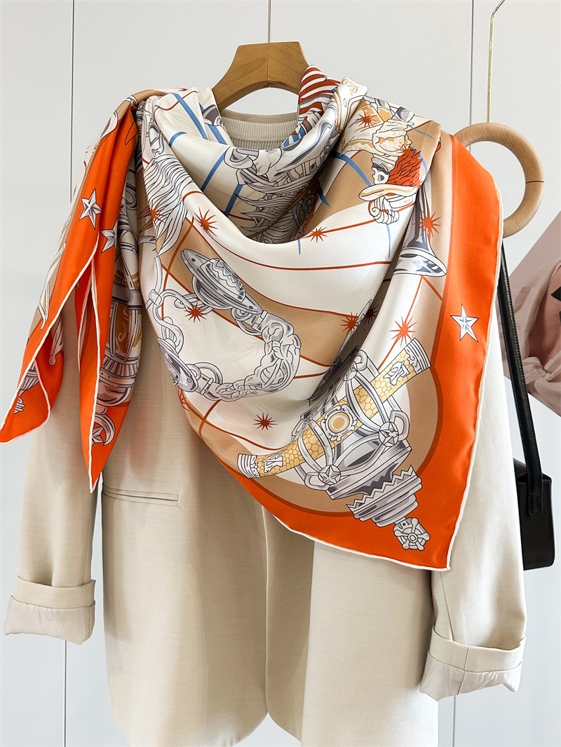 Luxury Brand Scarf Large Silk  - Accessories Brand For Women recension och pris