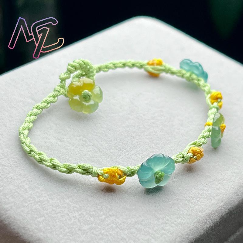 Myanmar Jadeite Flower Bracele - Women Accessories Bracelet recension och pris
