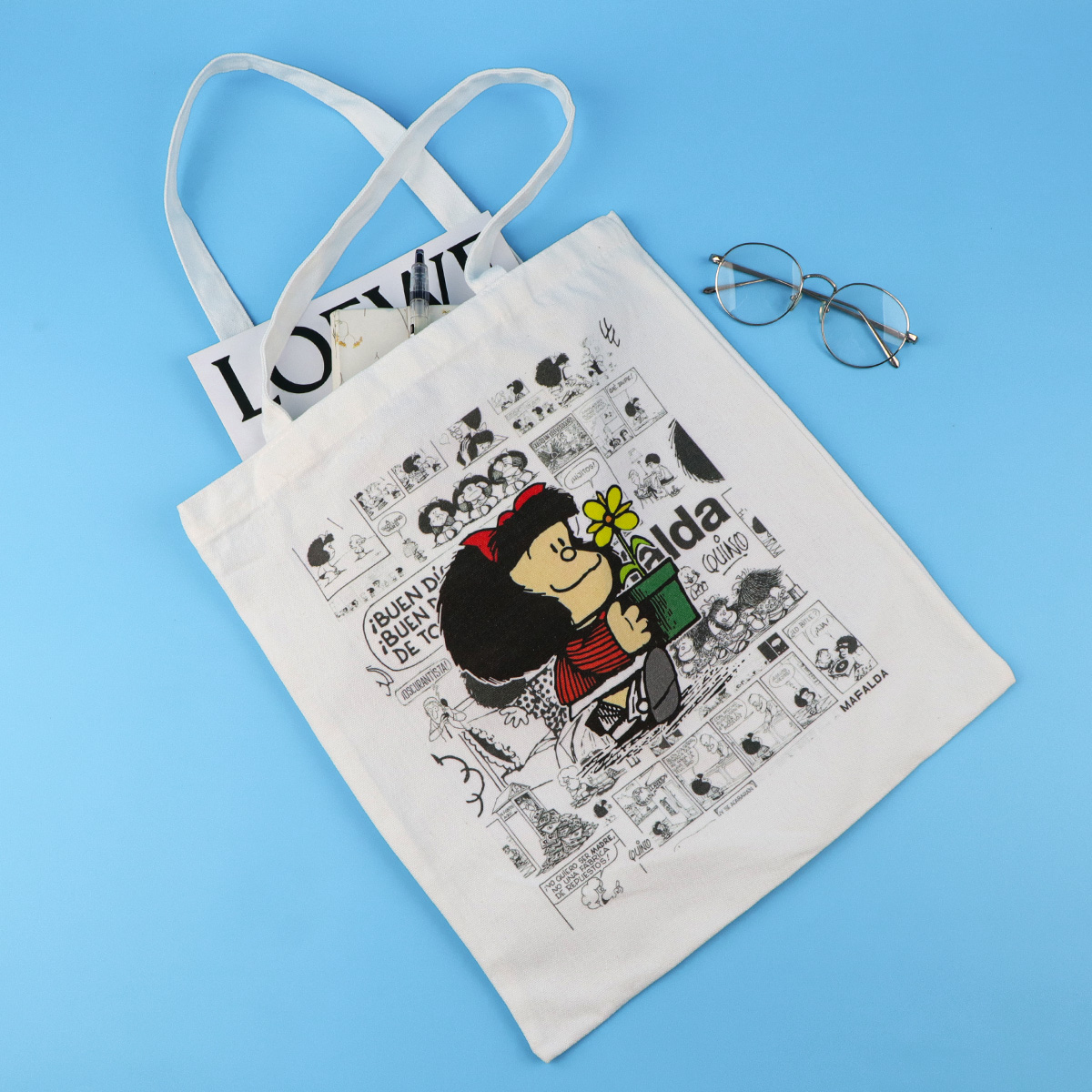 Fashion Canvas Tote Bag Women  - Women Accessories Pack recension och pris