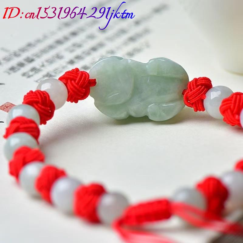 Natural Burmese Jadeite Pixiu  - Women Accessories Bracelet recension och pris