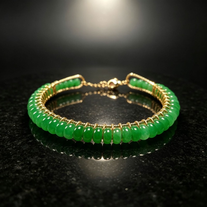 Natural Dry Blue Jade Abacus B - Women Accessories Bracelet recension och pris