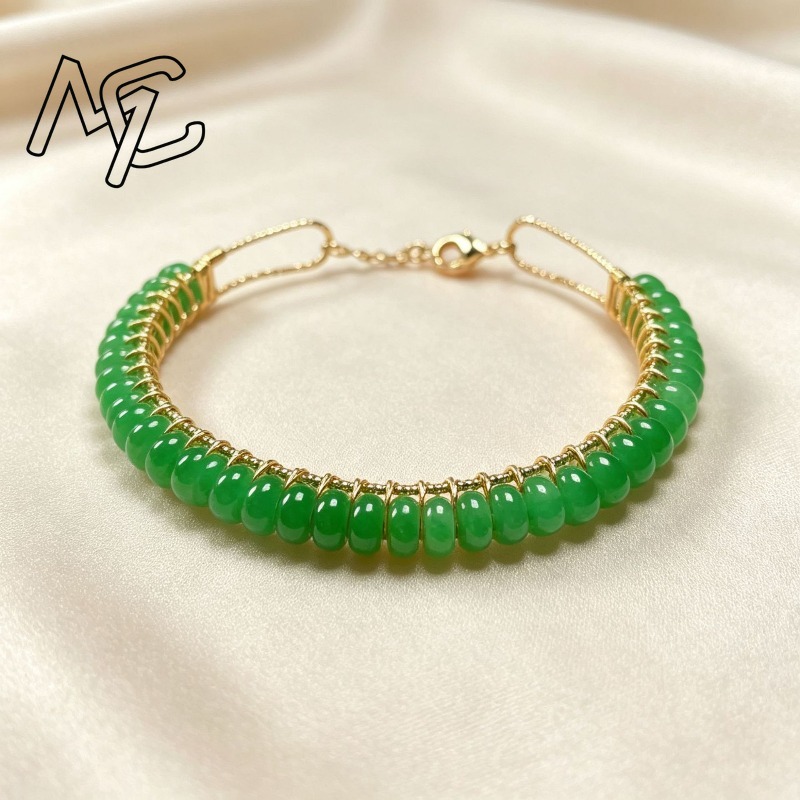 Natural Dry Blue Jade Abacus B - Women Accessories Bracelet recension och pris