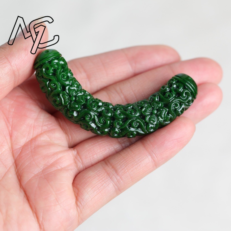 1pc Natural A Green Jade Drago - Women Accessories Bracelet recension och pris