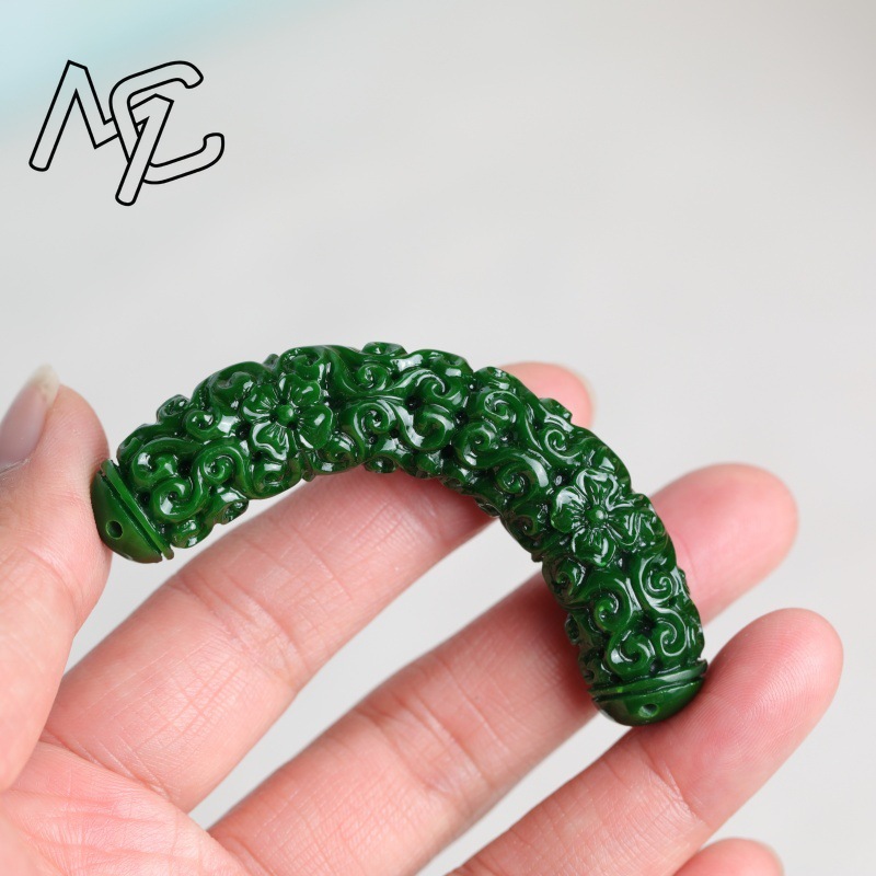 1pc Natural A Green Jade Drago - Women Accessories Bracelet recension och pris