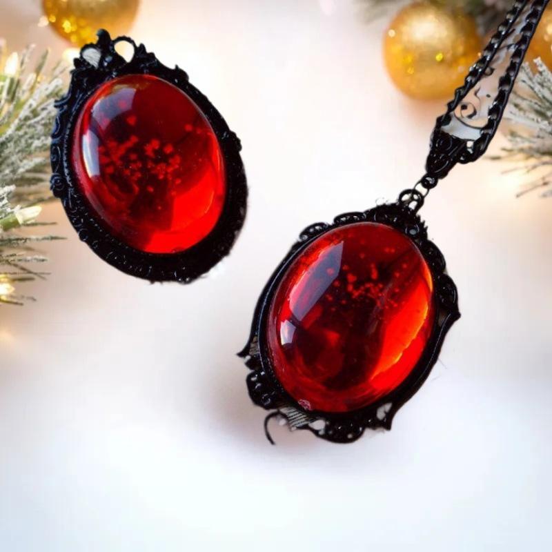 Vampire Bat Necklace, Blood Ca - Women'S Vampire Accessories recension och pris
