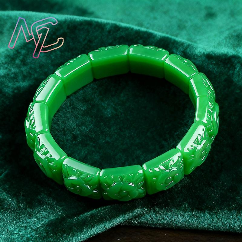Real Jade Flower Bracelet Bang - Women Accessories Bracelet recension och pris