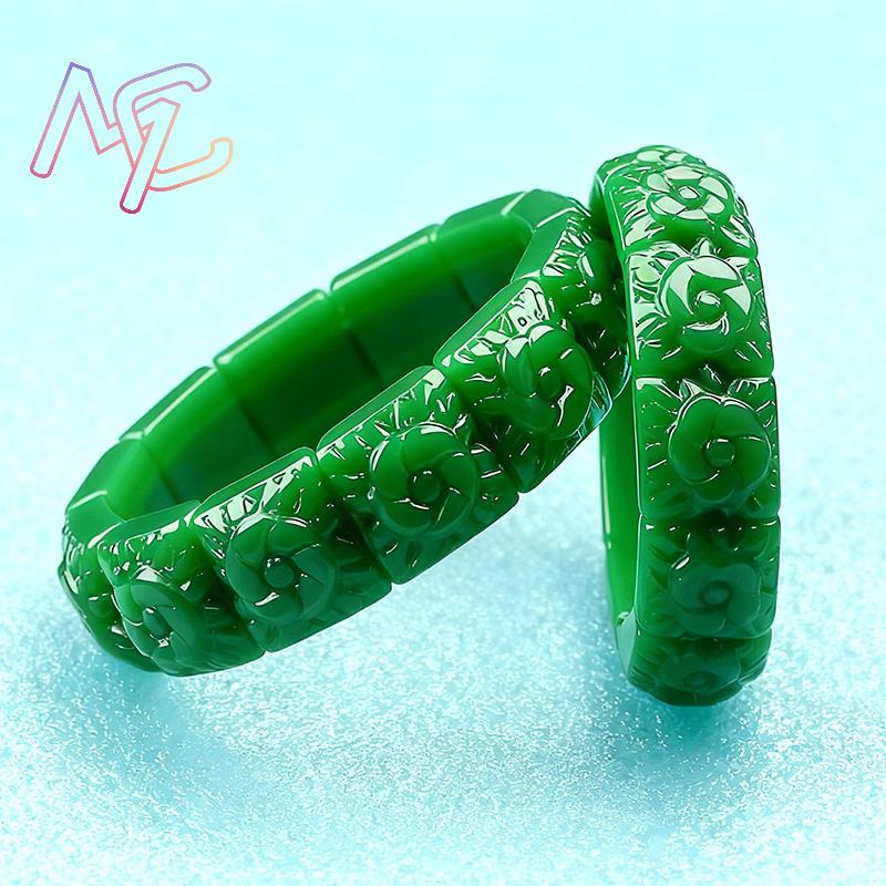 Real Jade Flower Bracelet Bang - Women Accessories Bracelet recension och pris