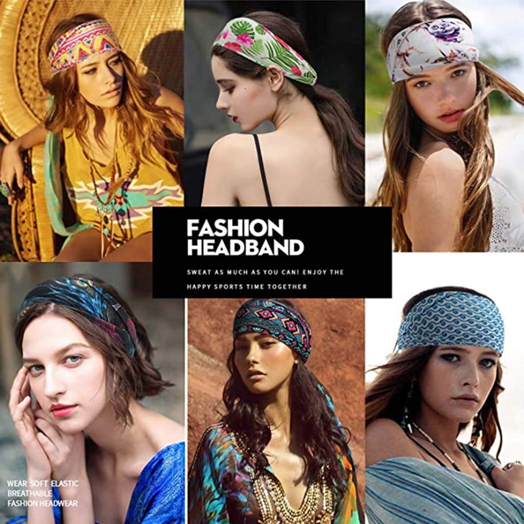 Wide Boho Headbands for Women  - Women'S Running Accessories recension och pris