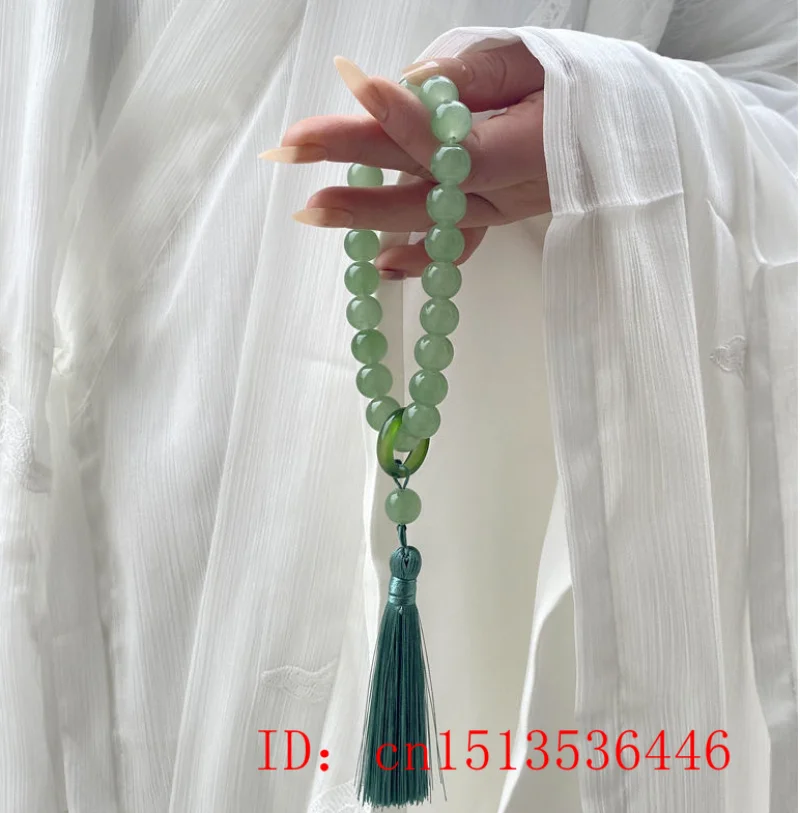 Green Jade Stone 12mm Beads Ta - Women Accessories Bracelet recension och pris